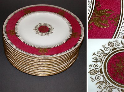 Lot 612 - Set of Twelve Wedgwood Porcelain Service...
