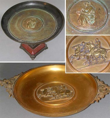Lot 647 - Two Victorian Bronze Tazzas Height of taller...