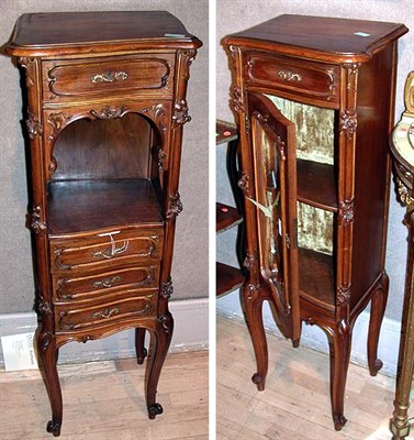 Lot 277 - Two Louis XV Style Mahogany Side Cabinets Each...