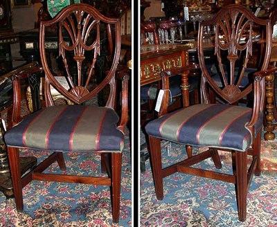 Lot 434 - Set of Six Georgian Style Mahogany Dining...