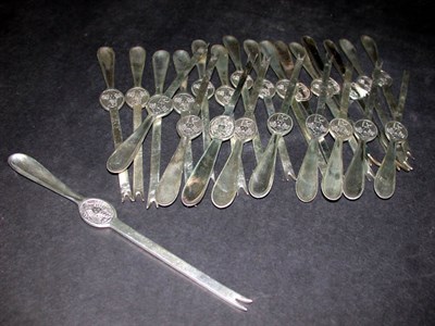 Lot 474 - Set of Twenty-Four Sterling Silver Lobster...