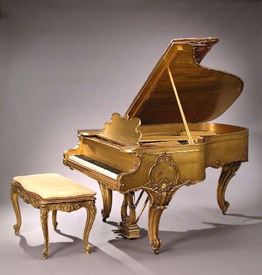 Lot 113 - Steinway Gilt-Wood Baby Grand Piano Circa 1878,...