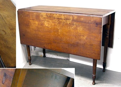 Lot 2122 - Continental Birch Drop-Leaf Table 19th Century...