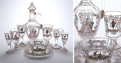 Lot 198 - J. & L. Lobmeyr Gilt and Enamel Decorated...