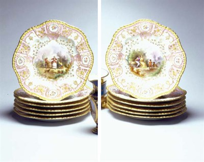 Lot 483 - Set of Twelve Pirkenhammer Porcelain Luncheon...