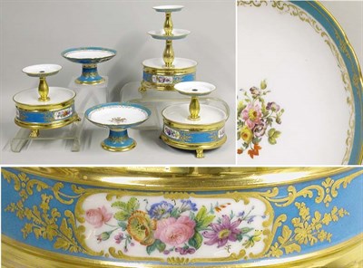Lot 485 - Set of Three Old Paris Porcelain Tiered Fruit...