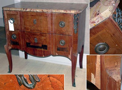 Lot 2316 - Transitional Louis XV/XVI Style Marquetry...