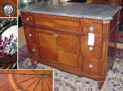 Lot 137 - Louis XVI Style Parquetry Inlaid Mahogany...