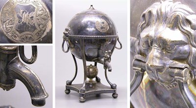 Lot 2439 - Sheffield Silver Plated Water Urn Of spherical...