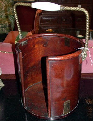 Lot 525 - Georgian Style Mahogany Plate Bucket