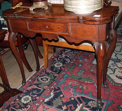 Lot 513 - Continental Fruitwood Fold-Over Table