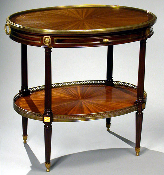Lot 179 - Louis XVI Style Gilt-Bronze Mounted Mahogany...