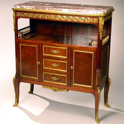 Lot 232 - Louis XVI Style Gilt-Bronze Mounted Marble Top...