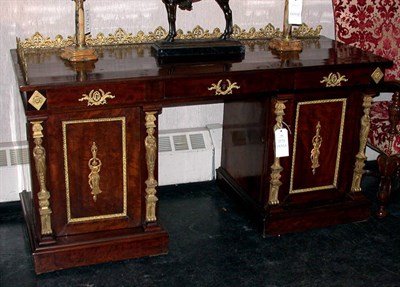 Lot 194 - Empire Style Gilt-Bronze Mounted Mahogany...