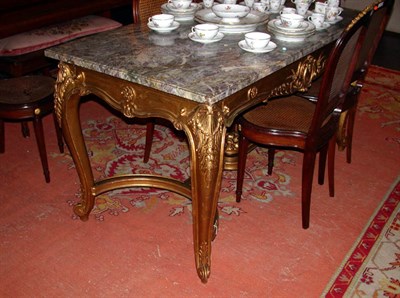 Lot 91 - Regence Style Gilt-Wood Marble Top Center...