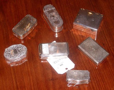 Lot 334 - Group of Seven Sterling Silver and Continental...