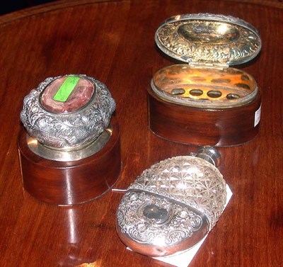 Lot 336 - Two Scottish Silver Mounted Boxes Together...