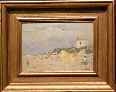 Lot 80 - Abel Bertram French, 1871-1954 FIGURES ON A...