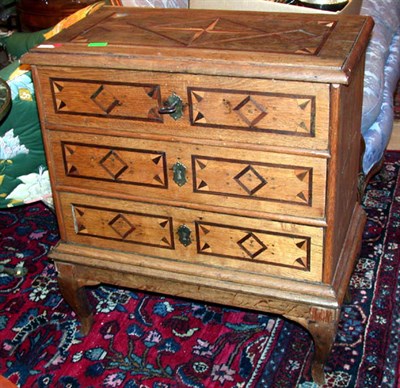 Lot 224 - Louis XV Style Inlaid Oak Commode