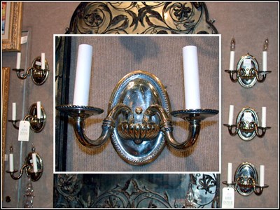 Lot 385 - Set of Six Georgian Style Silver Plated...