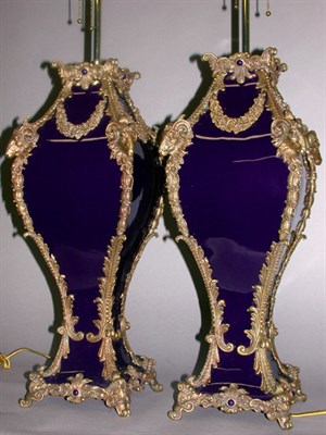 Lot 534 - Pair of Empire Style Gilt-Metal Mounted...