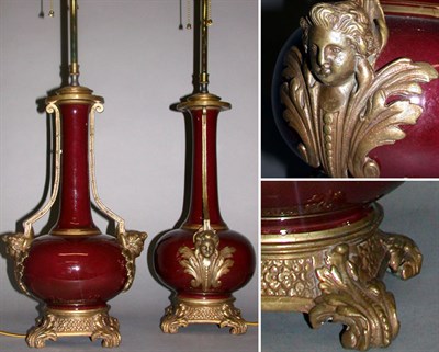 Lot 514 - Pair of Neoclassical Style Gilt-Metal Mounted...