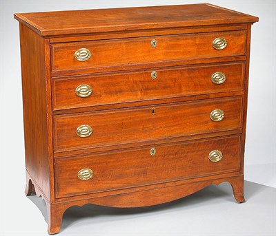 Lot 189 - Federal Inlaid Walnut Chest of Drawers Early...