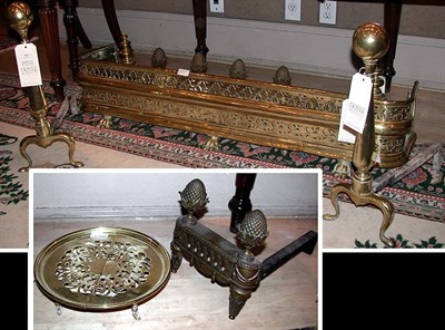 Lot 453 - Group of Fire Tools Comprising two fenders,...