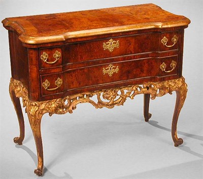 Lot 176 - Northern German Rococo Parcel Gilt and Walnut...