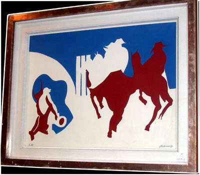 Lot 87 - Rodney Gladwell British, b.1928 RODEO Signed...