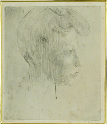 Lot 123 - Pablo Picasso TETE DE FEMME, DE PROFIL (BLOCH...