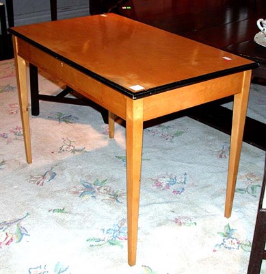 Lot 133 - Biedermeier Style Part Ebonized Fruitwood Desk