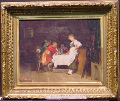 Lot 11 - R. Bohm 19th Century FLIRTATION Signed and...