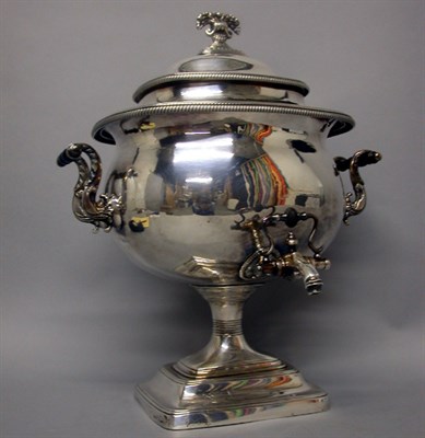 Lot 367 - Georgian Style Silver Plated Hot Water Urn