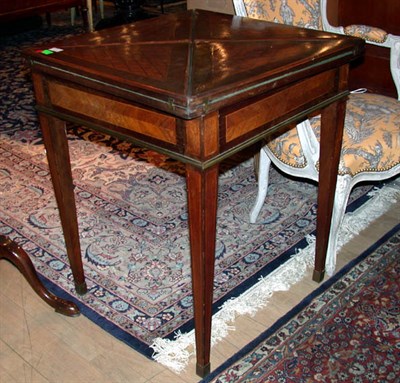 Lot 672 - Napoleon III Inlaid Mahogany Handkerchief...