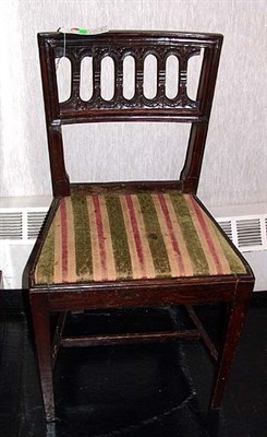 Lot 560 - Pair of Neoclassical Style Mahogany Side Chairs