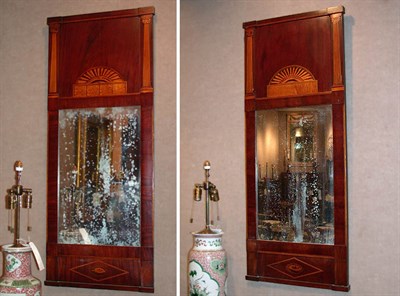 Lot 323 - Pair of Neoclassical Marquetry Inlaid Mahogany...