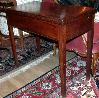 Lot 161 - Georgian Mahogany Fold-Over Card Table