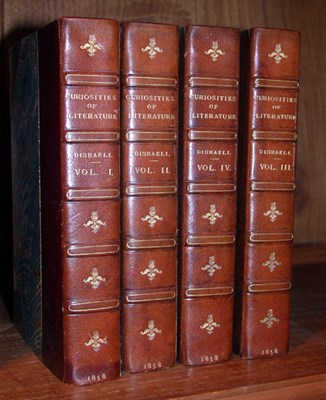 Lot 462 - [BINDINGS] DISRAELI, ISAAC Curiosities of...
