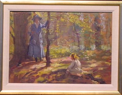 Lot 86 - American School Early 20th century WOMAN AND...