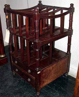 Lot 236 - Georgian Style Mahogany Canterbury