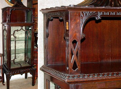 Lot 413 - Chinese Chippendale Style Mahogany Vitrine