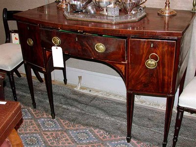 Lot 395 - George III Mahogany Bow-Front Sideboard