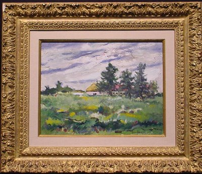 Lot 36 - Claude Hughes Pissarro French, b.1935 HOUSES...