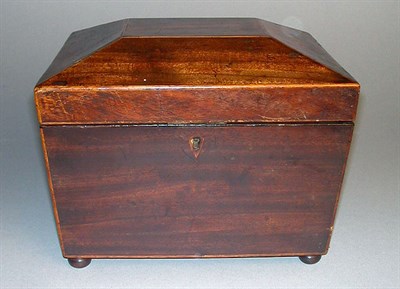 Lot 423 - George III Mahogany Sewing Box