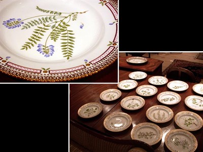 Lot 242 - Set of Sixteen Royal Copenhagen Flora Danica...