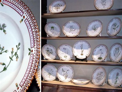 Lot 239 - Set of Sixteen Royal Copenhagen Flora Danica...