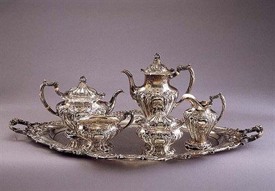 Lot 442 - Gorham Sterling Silver Tea and Coffee Service...
