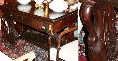 Lot 293 - Empire Style Mahogany Console