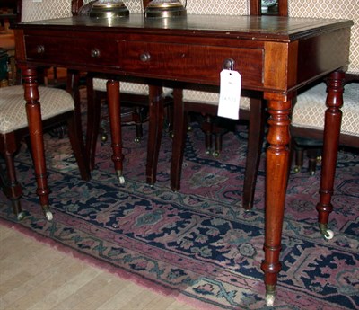 Lot 289 - Regency Style Leather Inset Mahogany Writing Desk